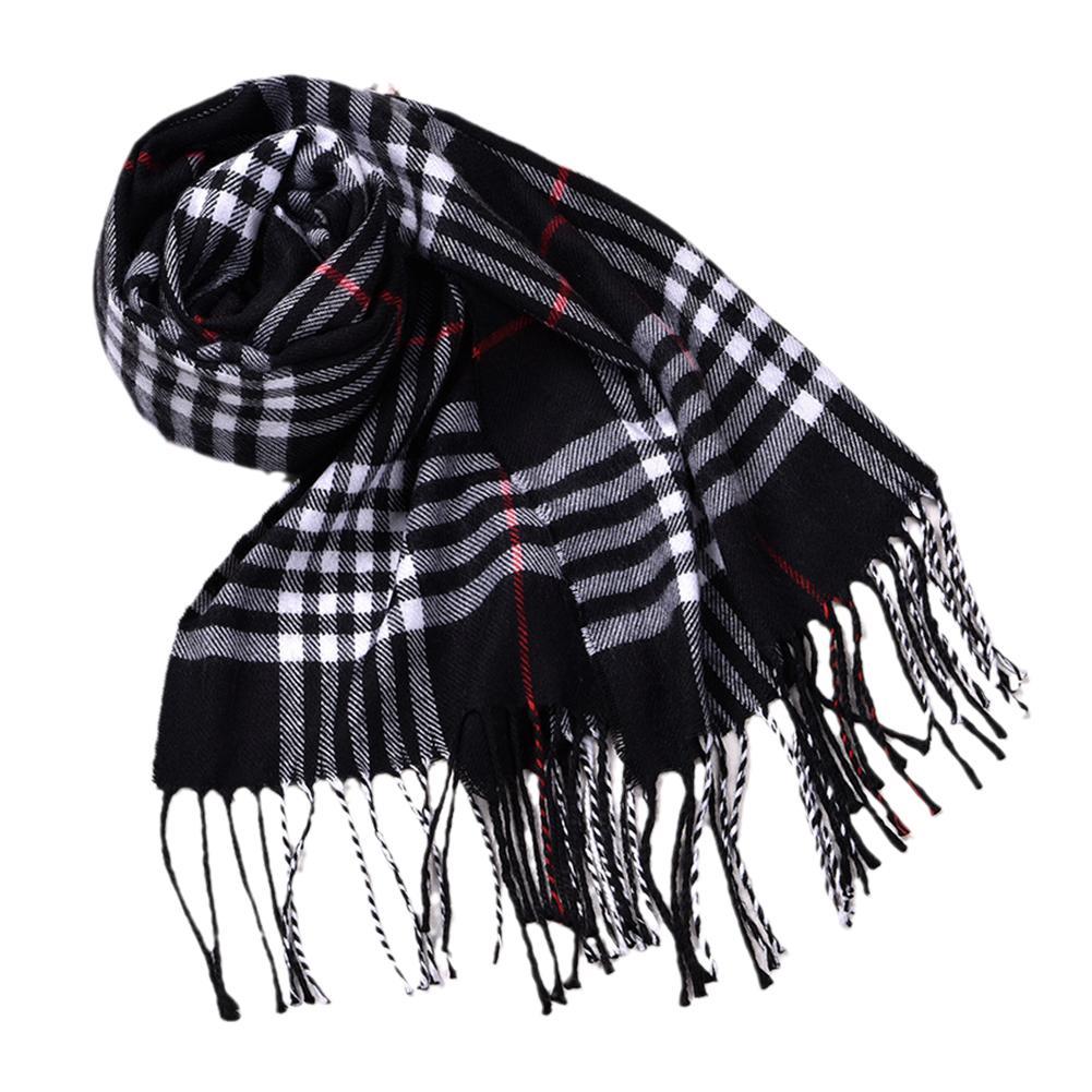 Écharpes d'hiver de Style britannique, châles de Couple en Faux cachemire, enveloppes chaudes en tricot pour hommes et femmes, best-seller d'automne/hiver
