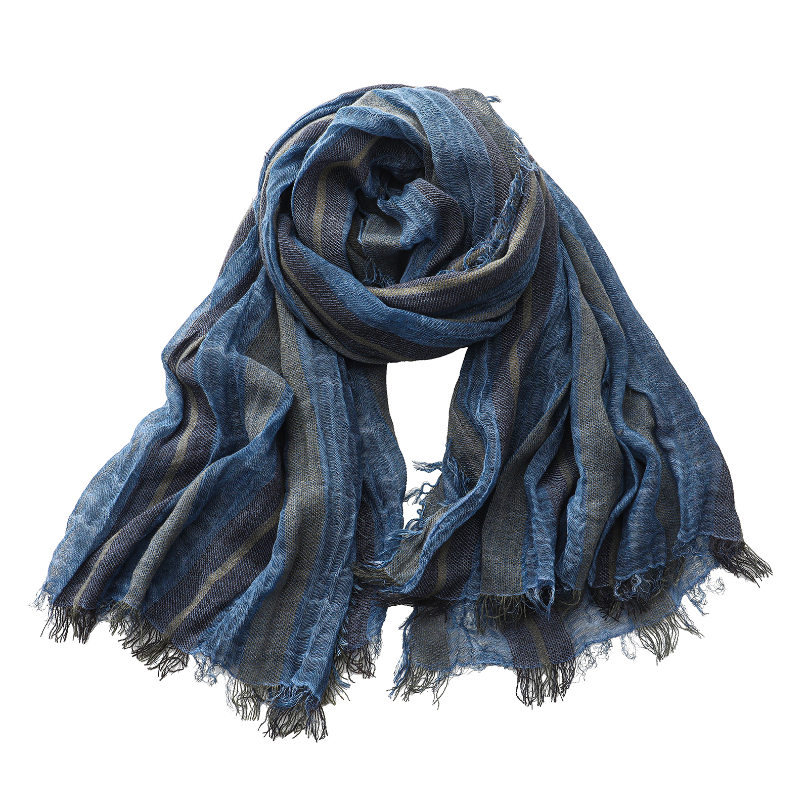 Mode rayé coton lin hommes écharpe automne hiver chaud Pashmina foulard mâle accessoires court gland Bufanda silencieux