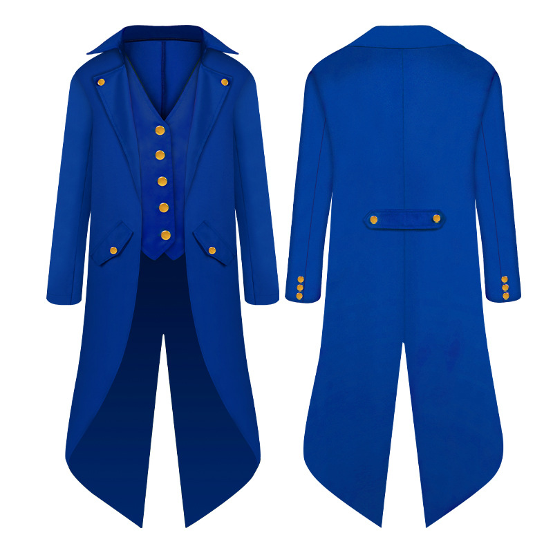 Enfant garçon Costume victorien médiéval smoking Gentlema Tailcoat gothique Steampunk Trench Coat redingote tenue pardessus uniforme pour garçon