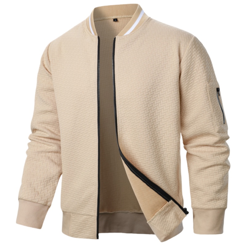 Veste coupe-vent décontractée pour homme, style baseball, col montant, pour le golf, vêtements d'extérieur masculins