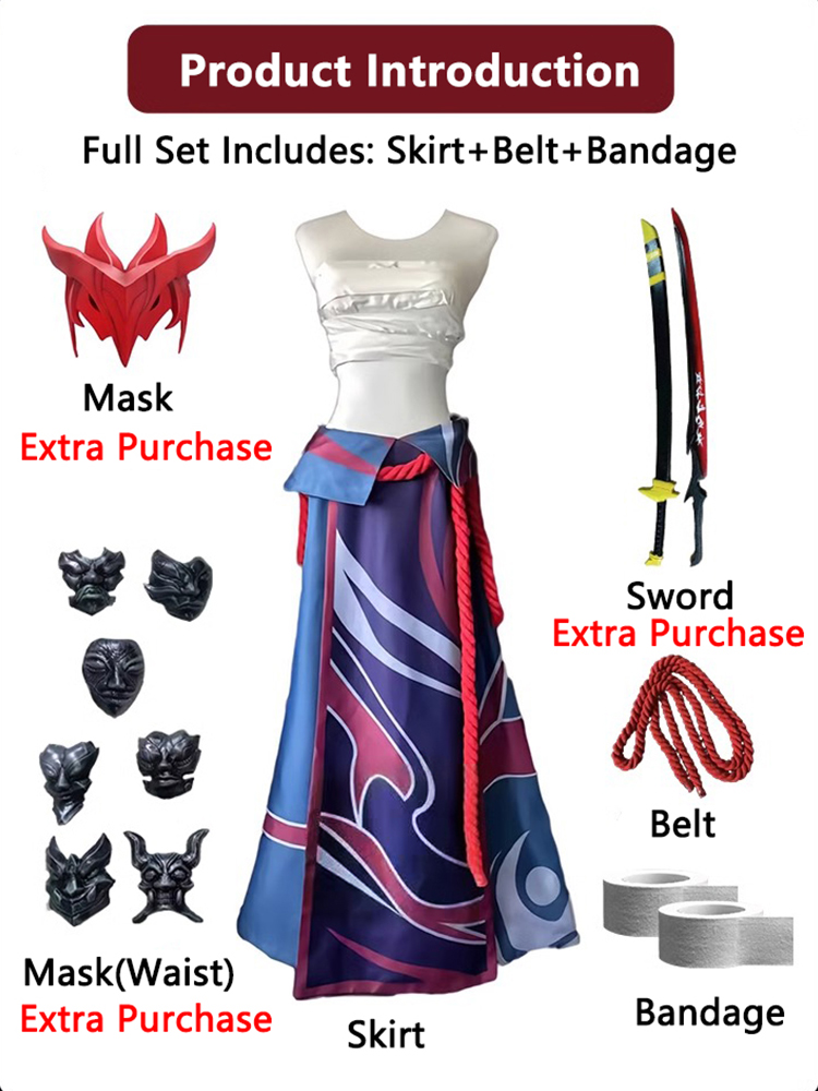 Costumes de Cosplay Yone, uniforme de jeu de rôle LoL The Unforgotten Yone, tenues de carnaval d'halloween pour hommes et femmes