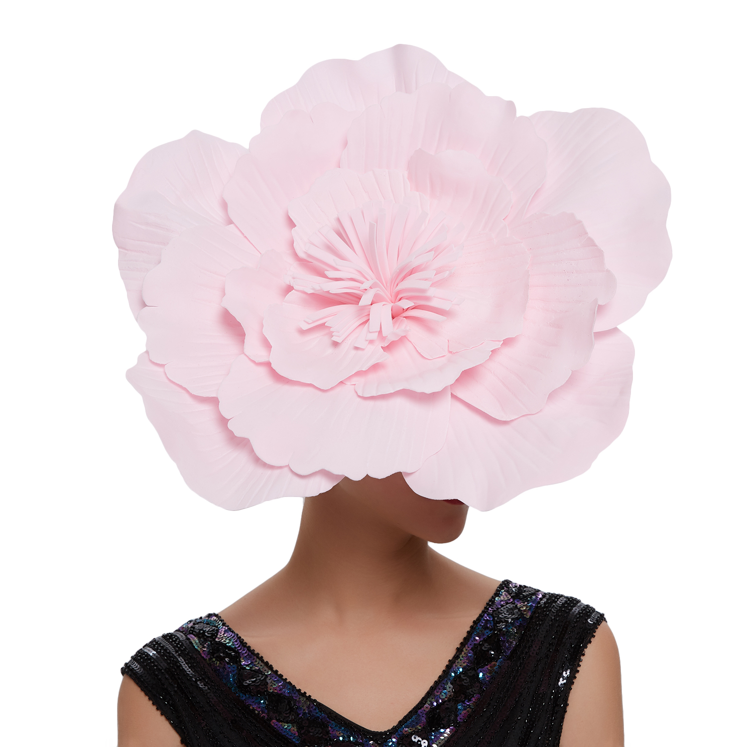 Femmes grande fleur bandeau de cheveux arc fascinateur chapeau coiffure maquillage de mariée bal Photo Shoot photographie cheveux accessoires