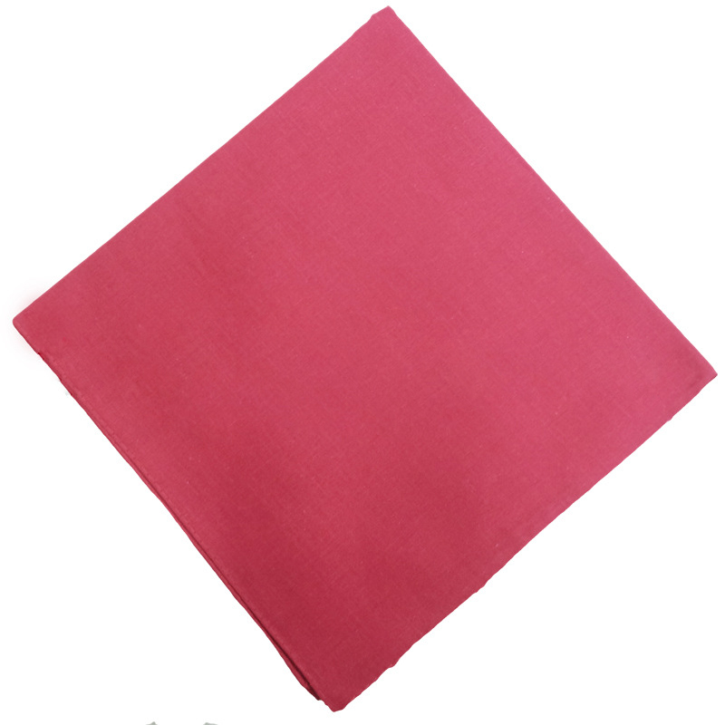 Hip Hop 100% coton Bandana carré écharpe chapeaux masque facial couleur bonbon bandeau équitation Camping cyclisme foulard pour femmes/hommes