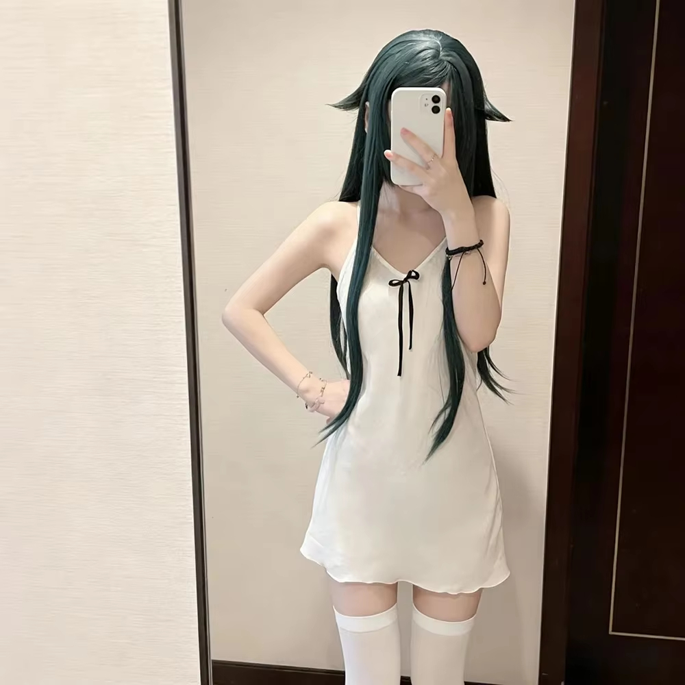 Costume de Cosplay Anime The Song of Saya Saya pour femmes, robe de nuit blanche, jupe camisole, vêtements de carnaval d'été