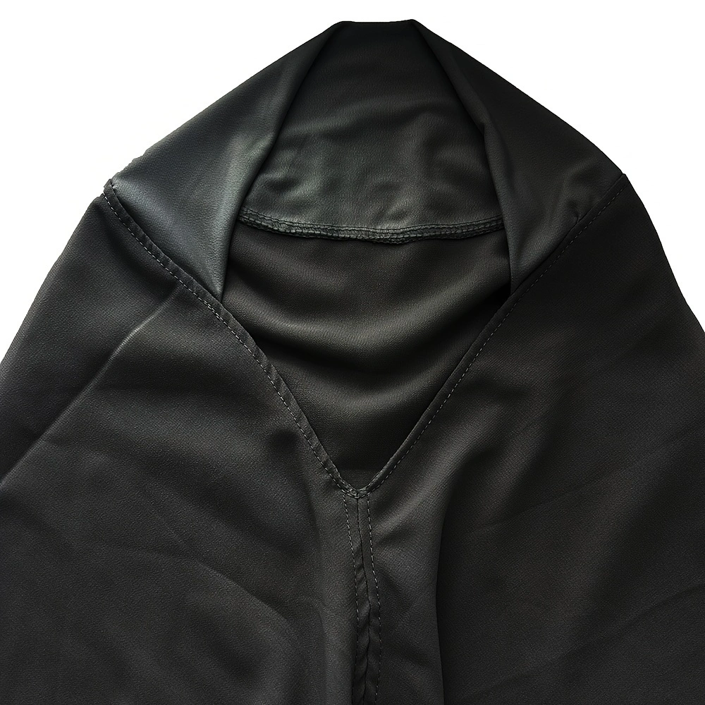 1 pièce Hijab instantané prêt-à-porter en mousseline double couche, uni, foulard, châle, bandana pour femme musulmane