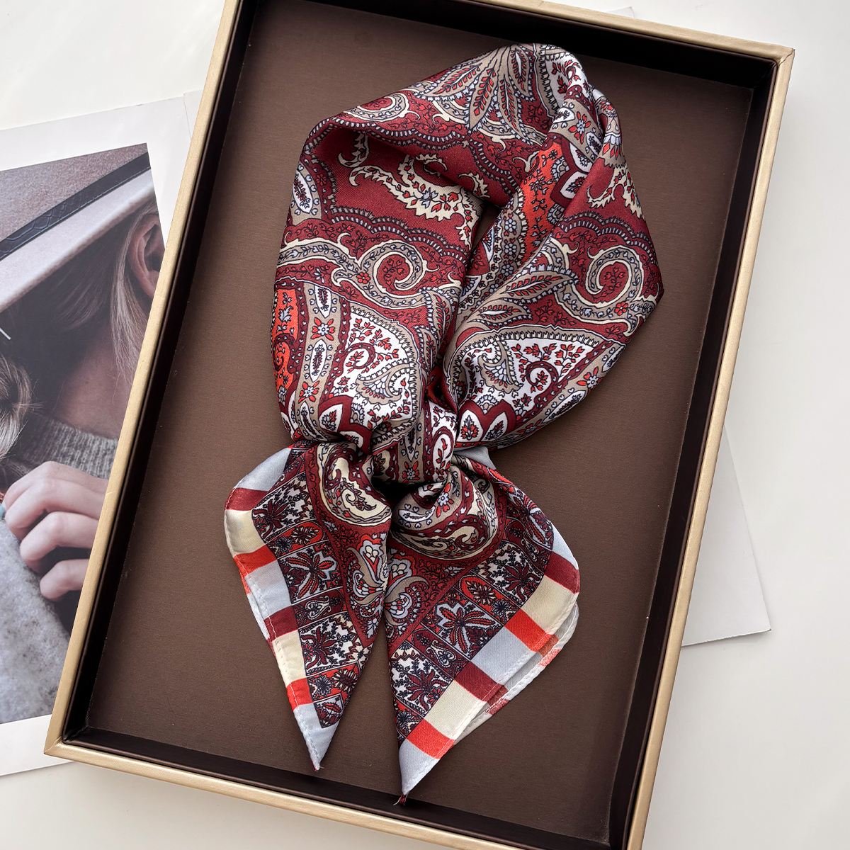 Femmes carré écharpe soie sentiment foulard Bandana dame printemps châle foulards envelopper tête foulard bandeau de cheveux cravates
