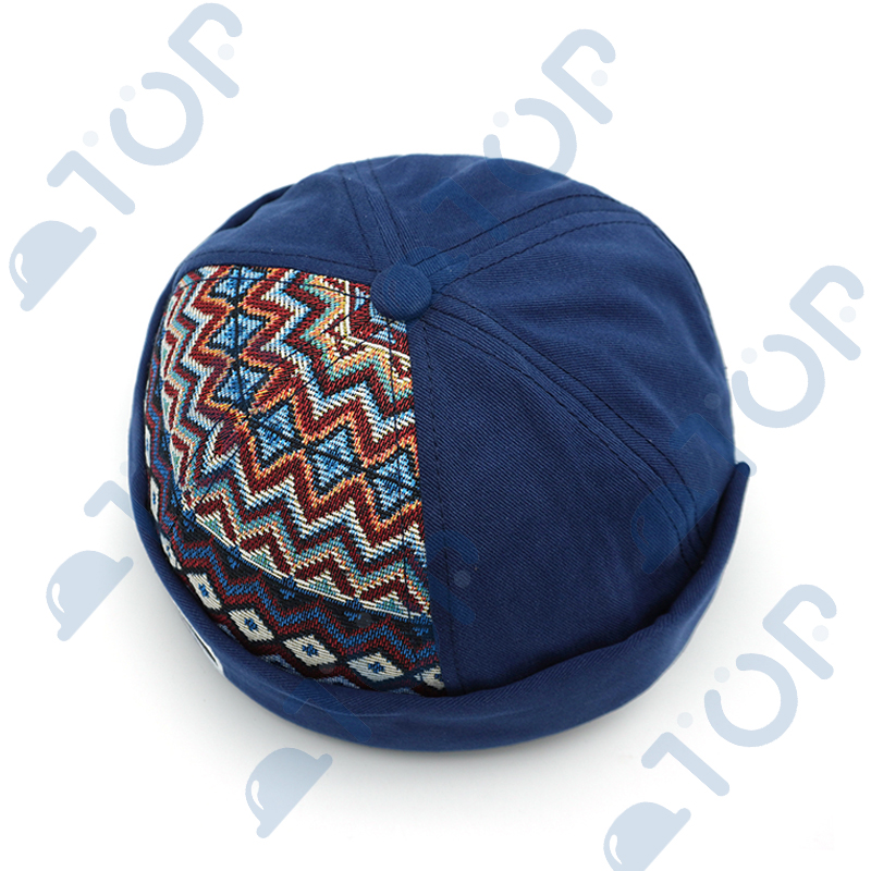 Casquette Docker à motif aztèque, style ethnique, sans visière, style vintage rétro, bonnet, chapeau pour homme et femme, réglable, pour l'extérieur