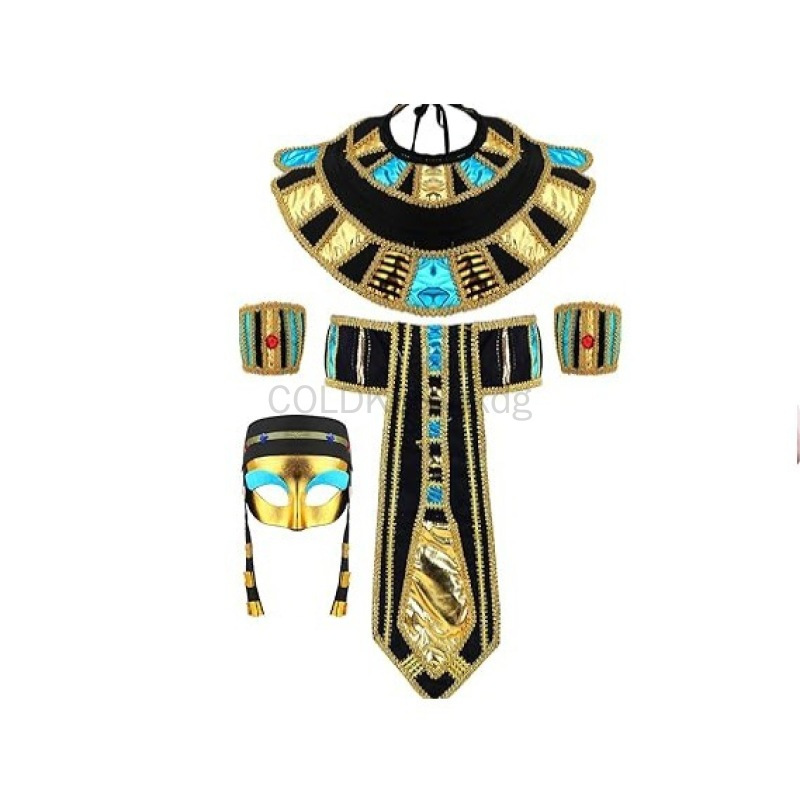 Costume égyptien pour adultes, Kokor romain, robe de paupières cosplay, tenue d'Halloween, accessoire