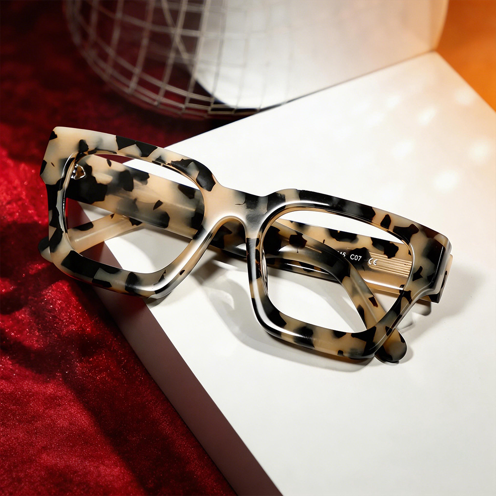Monture de lunettes en acétate vintage faite à la main pour hommes, monture de lunettes rétro pour femmes, lunettes de marque de luxe, lunettes optiques sur ordonnance