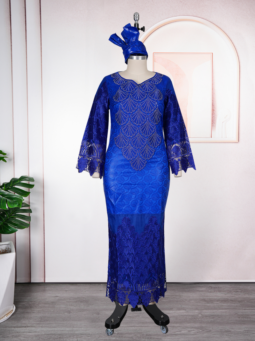 Robes longues de soirée africaines grande taille pour femmes 2026 – Nouvelle collection de robes de luxe brodées Bazin, tenues élégantes pour mariages musulmans et soirées