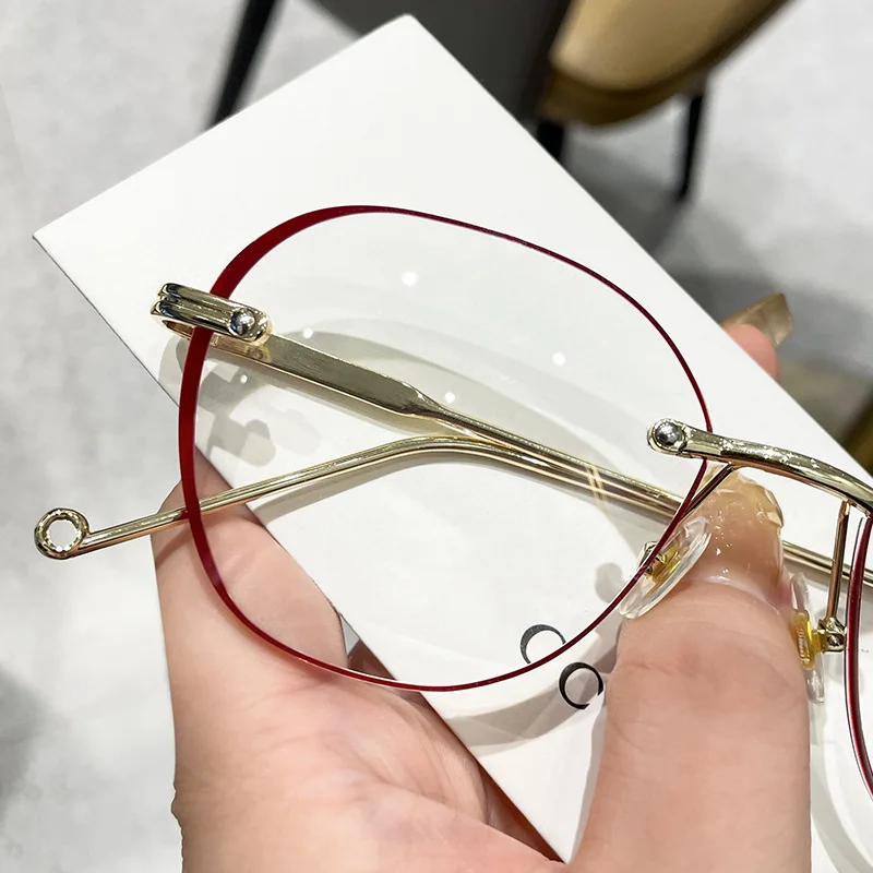 Nouveau dégradé lunettes de lecture unisexe femmes Anti rayon bleu presbytie lunettes de soleil dames PC lentille cadre hypermétropie sans cadre lunettes
