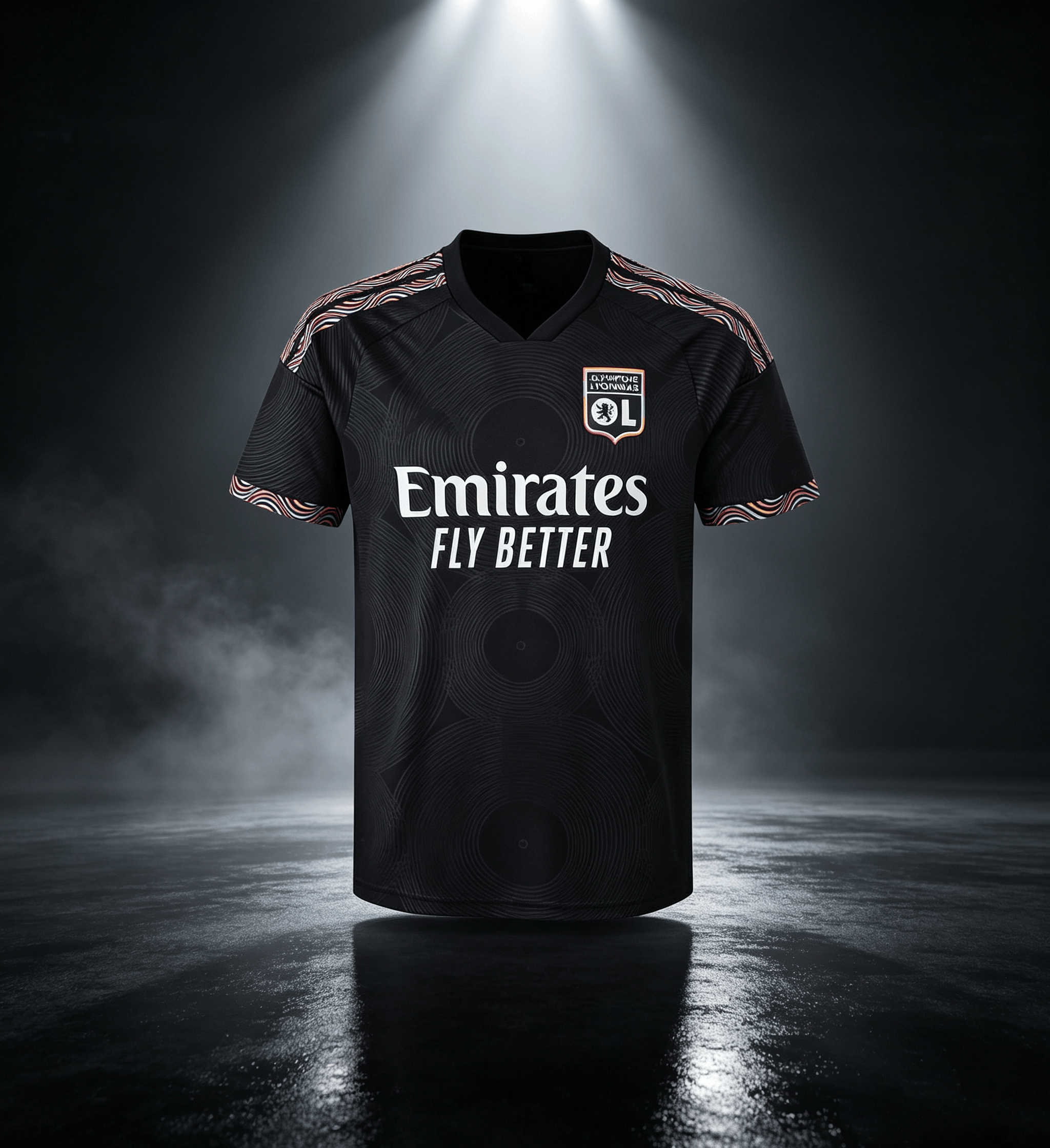 Maillot de football Lyonnais pour homme, jersey respirant à séchage rapide, collection été 2026, nouvelle saison 2026-27, design abstrait, vêtements de sport pour homme