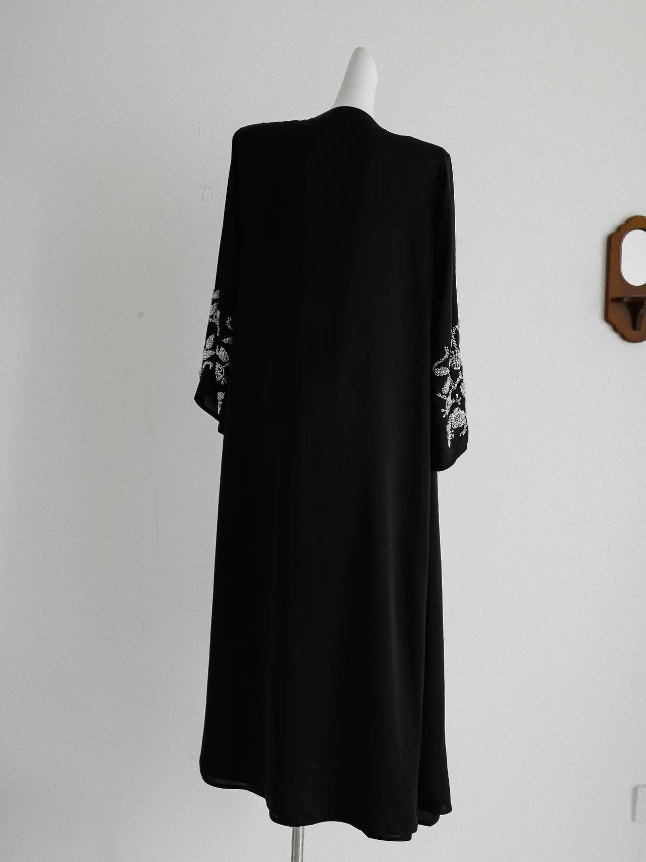 Femmes musulmanes robes 3 pièces ensembles écharpe Abaya diamants Ramadan marocain dubaï caftan fête robes arabe longue Robe Abayas costumes