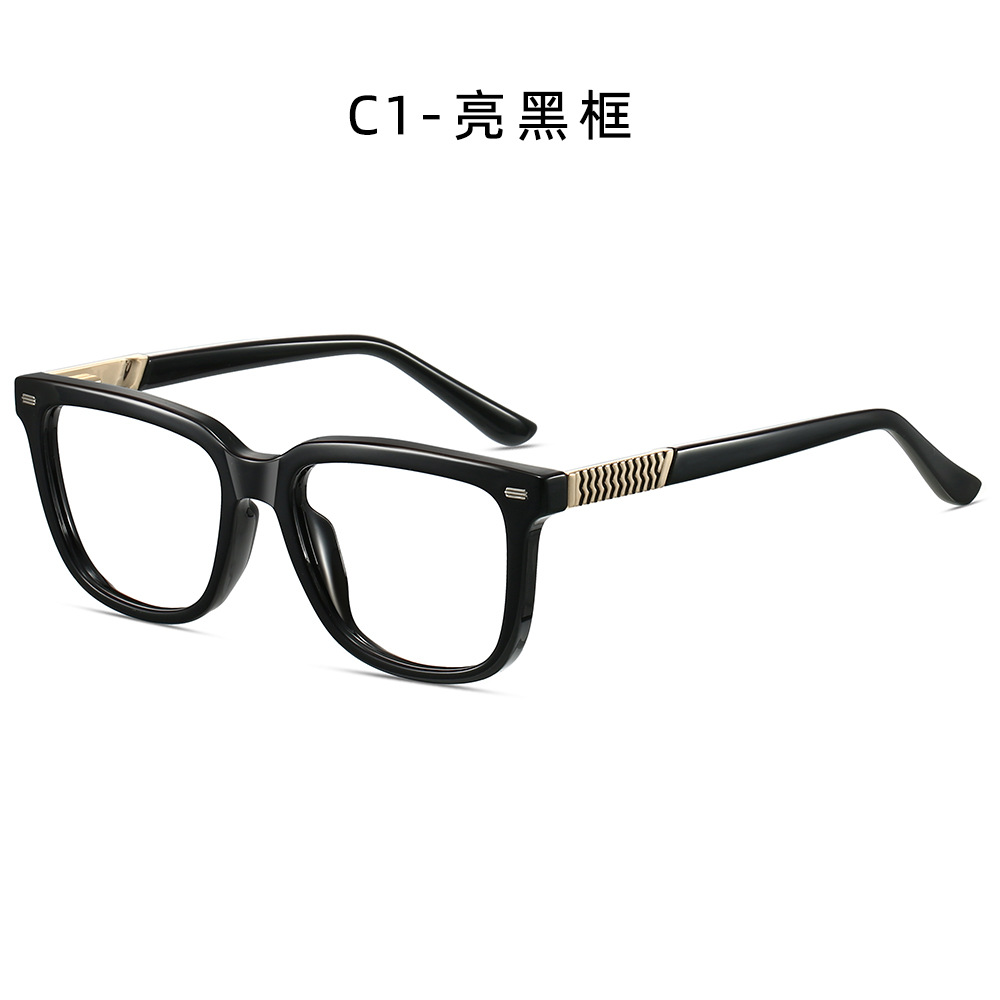 Lunettes de lecture carrées noires pour hommes, marque de styliste, Anti lumière bleue, montures transparentes, sur Prescription, à la mode, 2025