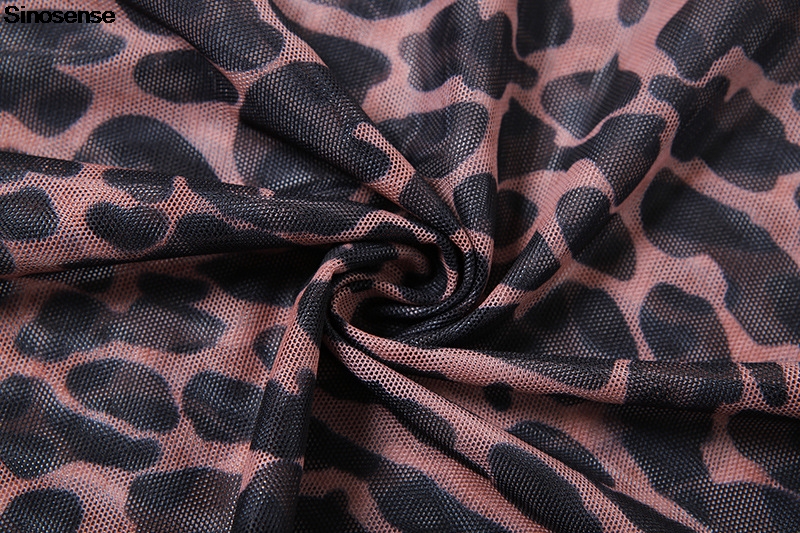 Robe imprimée léopard pour femmes, Sexy, dos nu, maille transparente, manches cloche, Slim, moulante, robe de soirée, boîte de nuit, Y2K