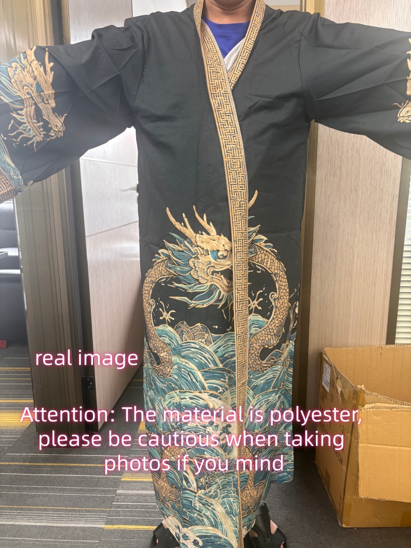 Kimono japonais pour hommes, Hanfu chinois imprimé, chemise de plage ample décontractée longue d'été pour femmes, Yukata Haori