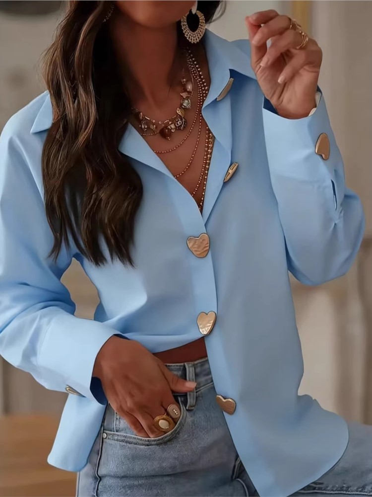Chemisiers élégants à boutonnage simple pour femmes, hauts à manches longues, mode printemps, blanc, décontracté, pour le bureau, les fêtes, les occasions spéciales