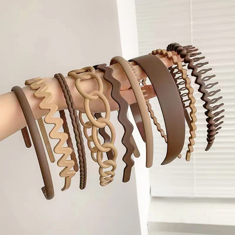 Cerceau à cheveux pour femmes, pince à cheveux, frange, cheveux cassés, tête coordonnante dentée, outil divin, lavage du visage