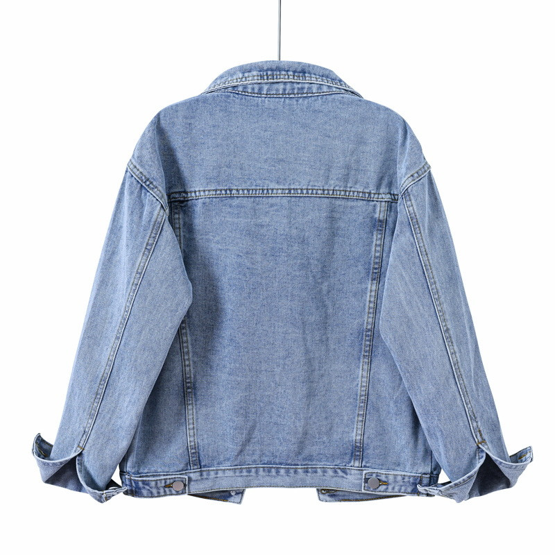 Veste en jean pour femmes NOUVEAU Manteau de printemps Vintage Veste en jean ample Vêtements d'extérieur Automne Chic Vestes pour femmes S-5XL