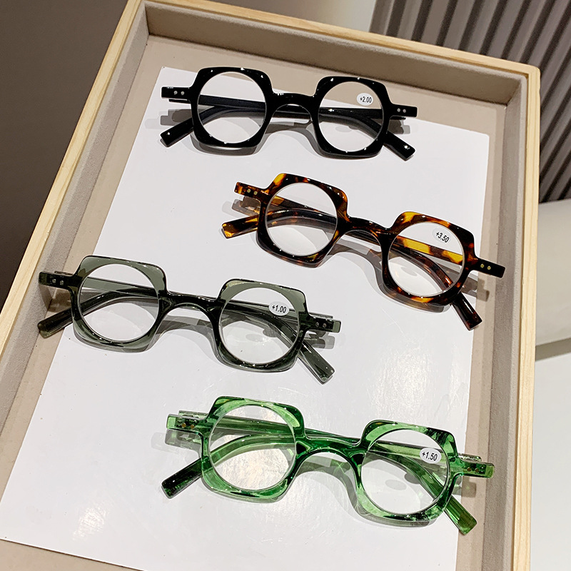Montures de lunettes irrégulières à la mode pour hommes et femmes, pour personnes d'âge moyen et âgées, lunettes de lecture personnalisées