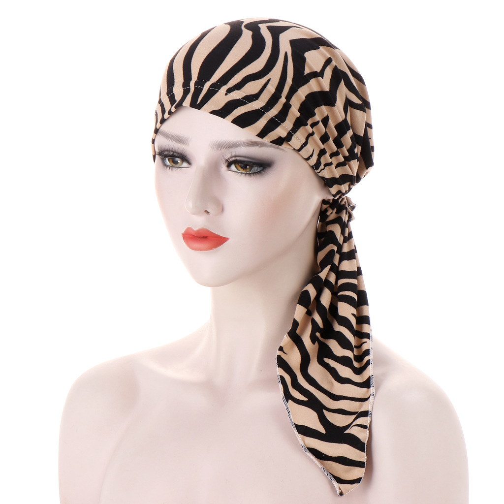 Femmes musulmanes Hijab Cancer chimio casquettes fleur impression Turban casquette perte de cheveux foulard élastique coton musulman Hijab écharpe chapeaux