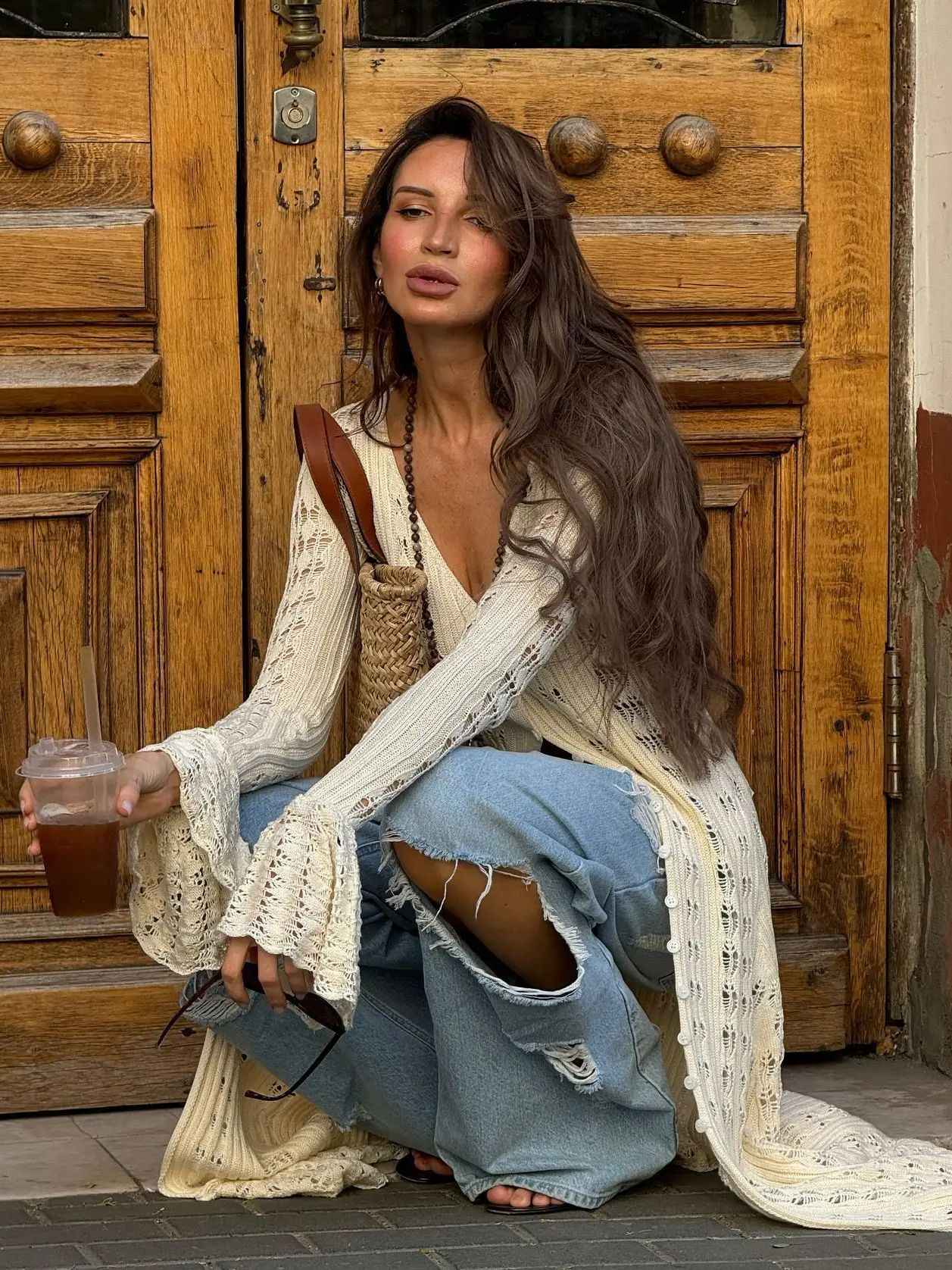 Robe pull longue à boutonnage creux pour femmes, robes de soirée d'été, robe de plage de vacances élégante, robe maxi fendue mince, robe de vacances éducative
