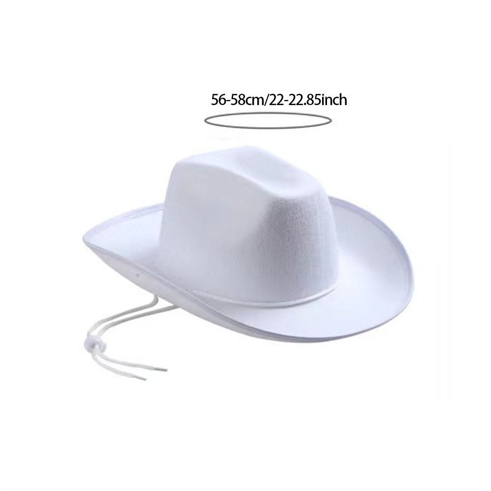 Chapeau de cowboy en feutre pour homme, accessoire de mode pour fête costumée, spectacle, cosplay, enterrement de vie de jeune fille, style princesse