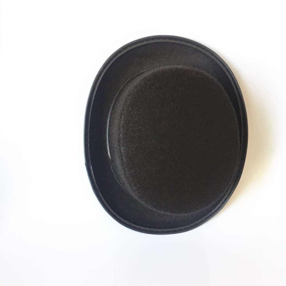 Chapeau haut-de-forme noir en tissu à la mode, accessoire de Costume, chapeau de magicien élégant, casquette de Jazz pliable foncé pour enfants et adultes
