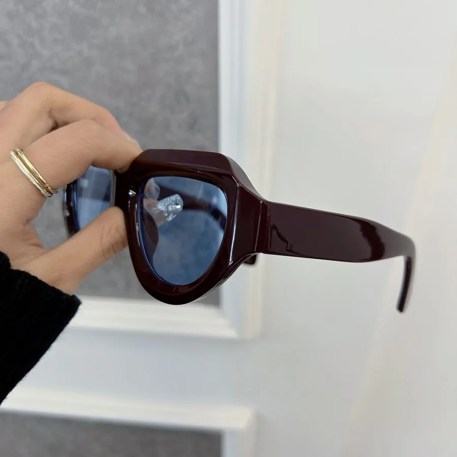 Lunettes de soleil carrées à la mode pour femmes et hommes, rondes classiques, Vintage, marque de styliste