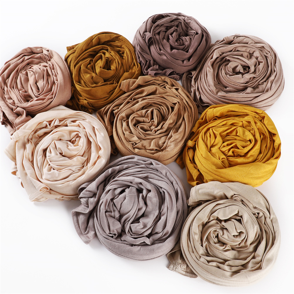New170 * 70 cm Jersey Hijab écharpe Turban Hijabs pour femmes mode musulmane foulard chapeaux pour femmes Turbans pour femmes Hoofddoek