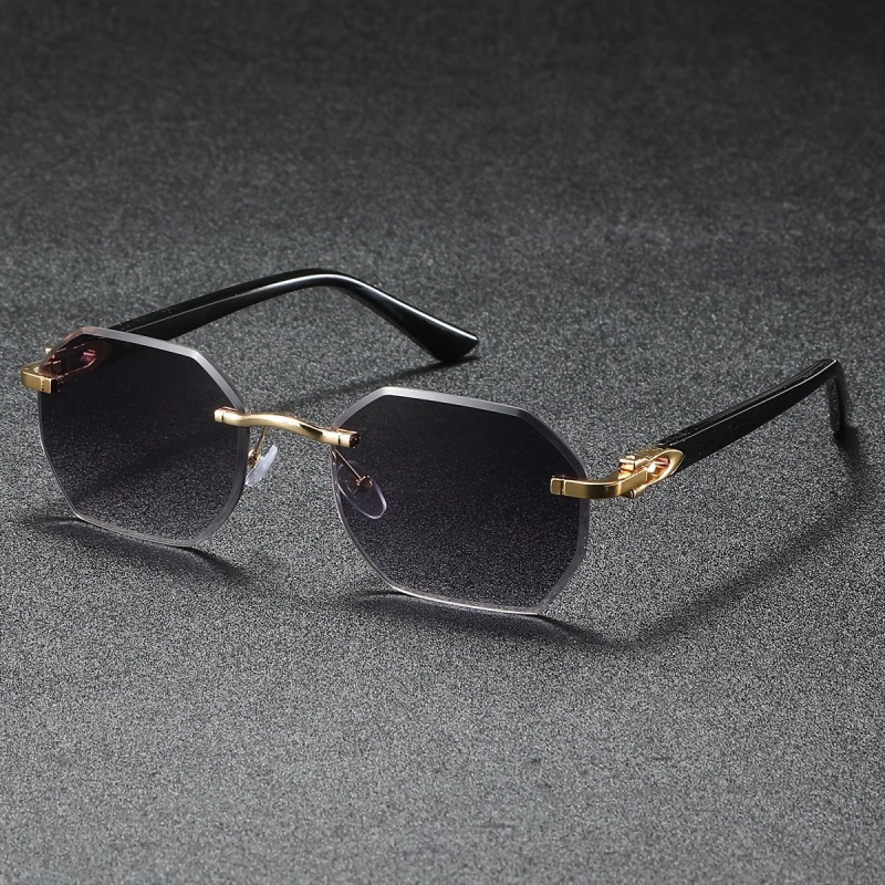 Lunettes de soleil au Design à la mode, sans cadre, adaptées aux hommes et aux femmes, vêtements décontractés, utilisation de vacances, lunettes robustes, 1 pièce
