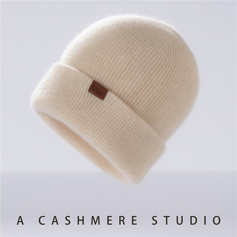 Chapeaux d'hiver pour femmes/hommes, bonnets décontractés d'extérieur, tricotés en cachemire, bonnets épais à deux couches, coupe-vent, casquette chaude pour unisexe