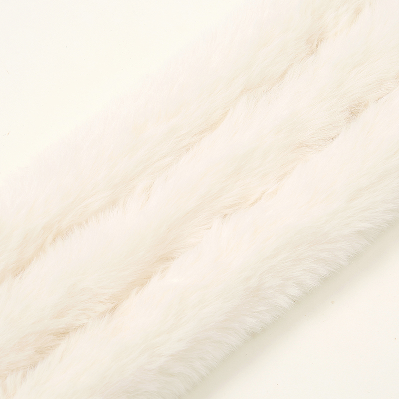 Hiver femmes trois tubes lapin cheveux écharpe couleur unie Simple enveloppement extérieur chaud épaissi foulard silencieux 70*14 cm