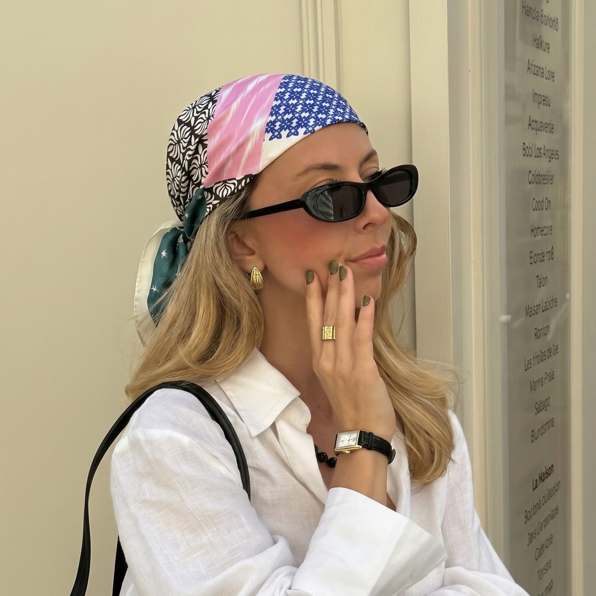 Foulard carré imprimé pour femmes, 70cm, imitation soie, style rétro, bandanas, hijab de luxe, élégant, châle de plage
