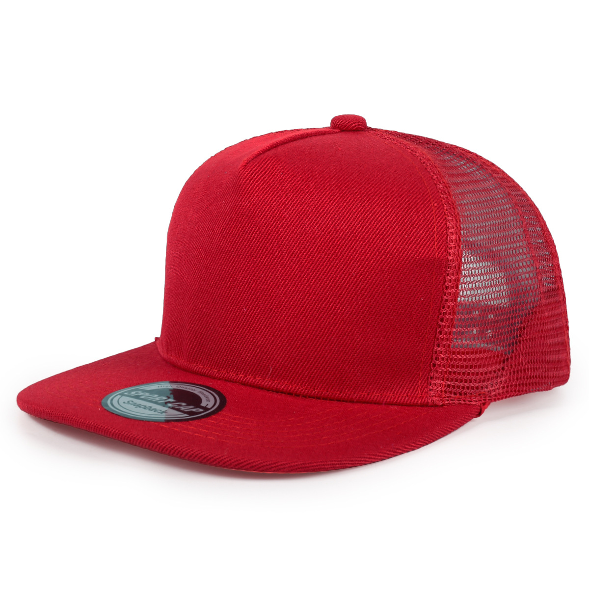 Casquettes en maille à bord plat de couleur unie avec logo imprimé personnalisé, lot de cinq pièces, pour hommes et femmes, style street dance hip-hop, tendance mode, chapeaux de soleil