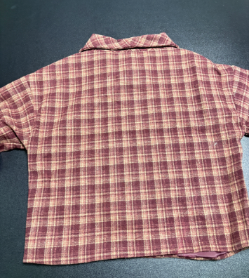 Manteau court à carreaux pour femmes, avec col montant et boutons, à la mode, nouvelle collection 2025