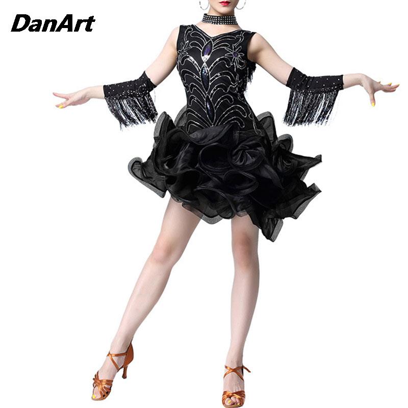 Robe de concours de spectacle de danse latine pour femmes/dames, robe en queue de poisson, Sexy, pour adultes, danse éblouissante, Rumba, Salsa, Tango, salle de bal