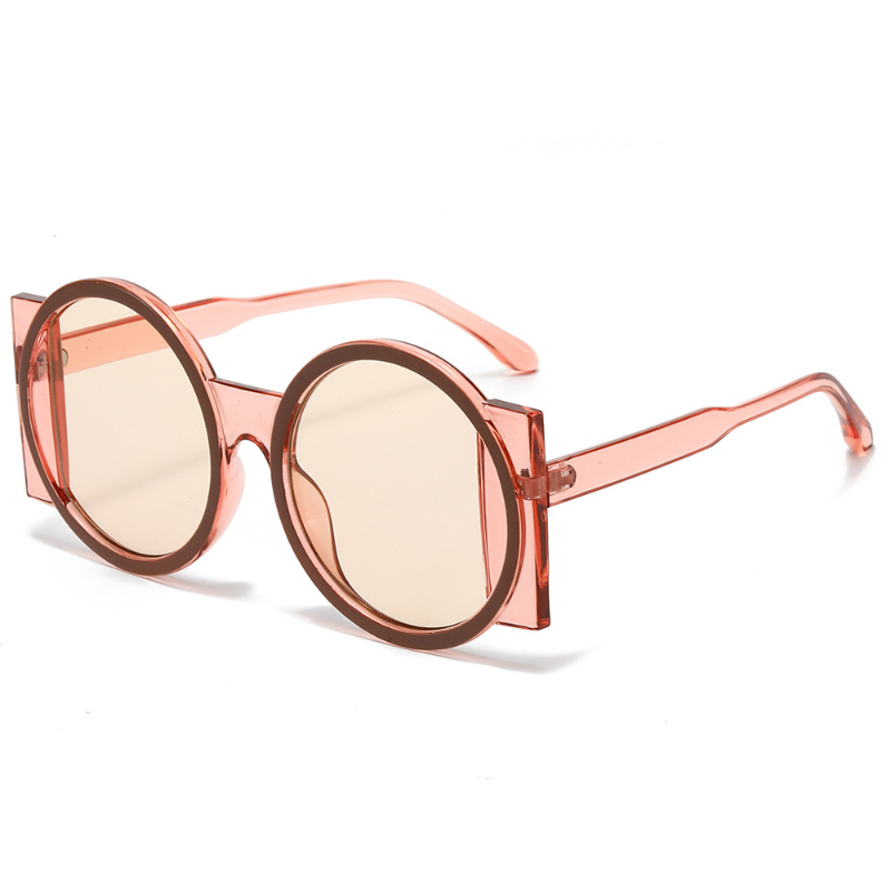 Lunettes de soleil rondes Double couleur pour femmes et hommes, rétro, tendance, UV400, pour l'extérieur, Hip Hop, voyage, plage