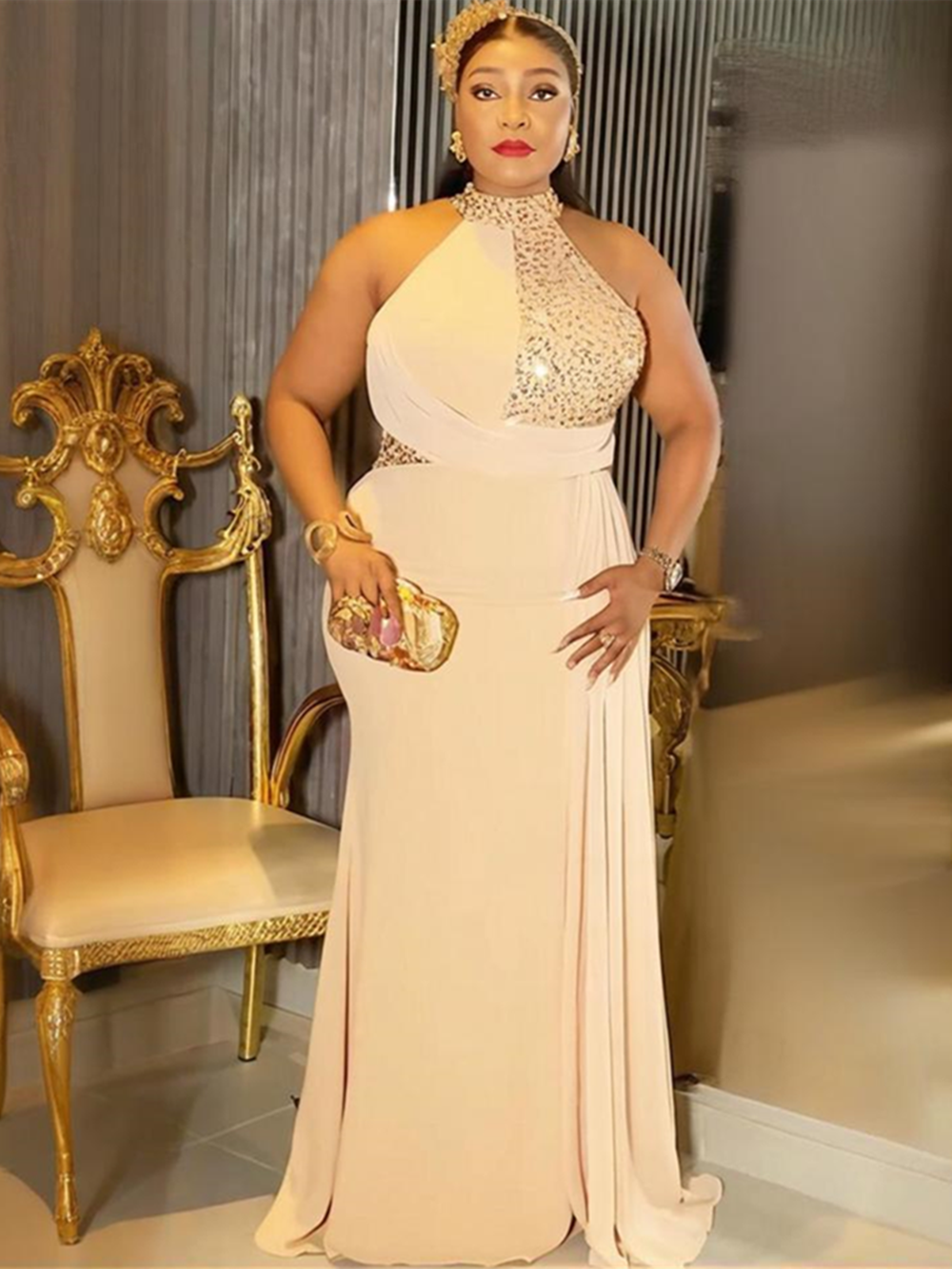 Robes de soirée africaines grande taille pour femmes 2026 Nouvelle mode Dashiki Paillettes Robe de mariée élégante Robe longue musulmane turque