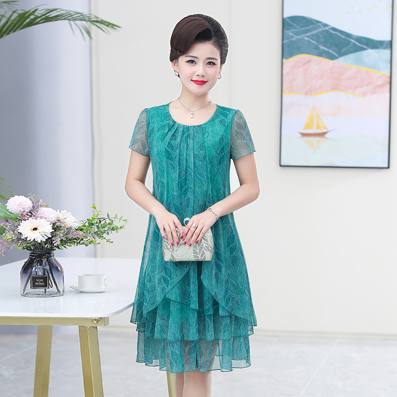 Robe d'été décontractée à manches courtes, col rond, imprimé Floral, robe de soirée élégante, 5XL, vêtements pour femmes, nouvelle collection