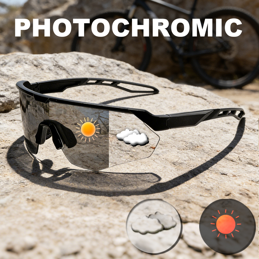 Lunettes de soleil de cyclisme photochromiques pour hommes et femmes, lunettes de conduite, de vélo de montagne, de sport, Uv400