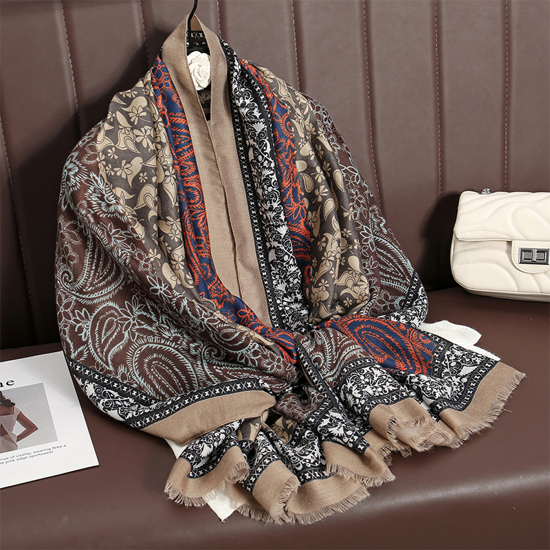 Nouveau Paisley coton Pashmina châle dame enveloppement chaud hiver foulards automne Design imprimé femme Foulard plage étoles écharpe de luxe