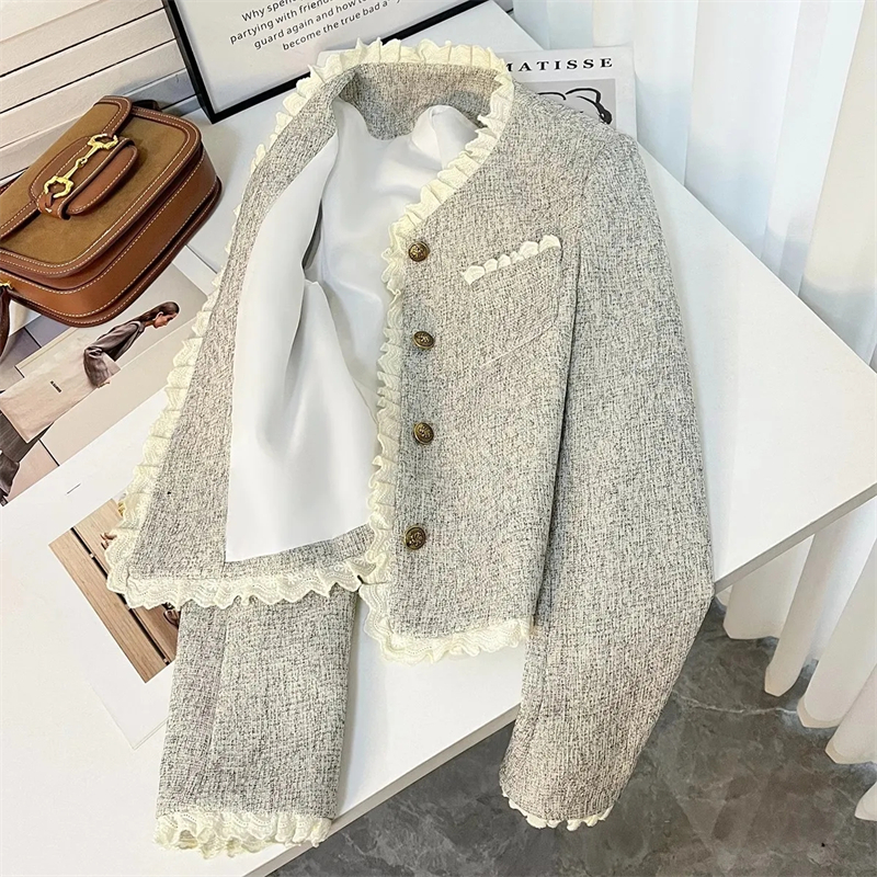 Manteau de costume pour femmes, veste Blazer à la mode pour dames, haute qualité, assorti avec tout, vêtements d'extérieur amples, printemps-automne 2025