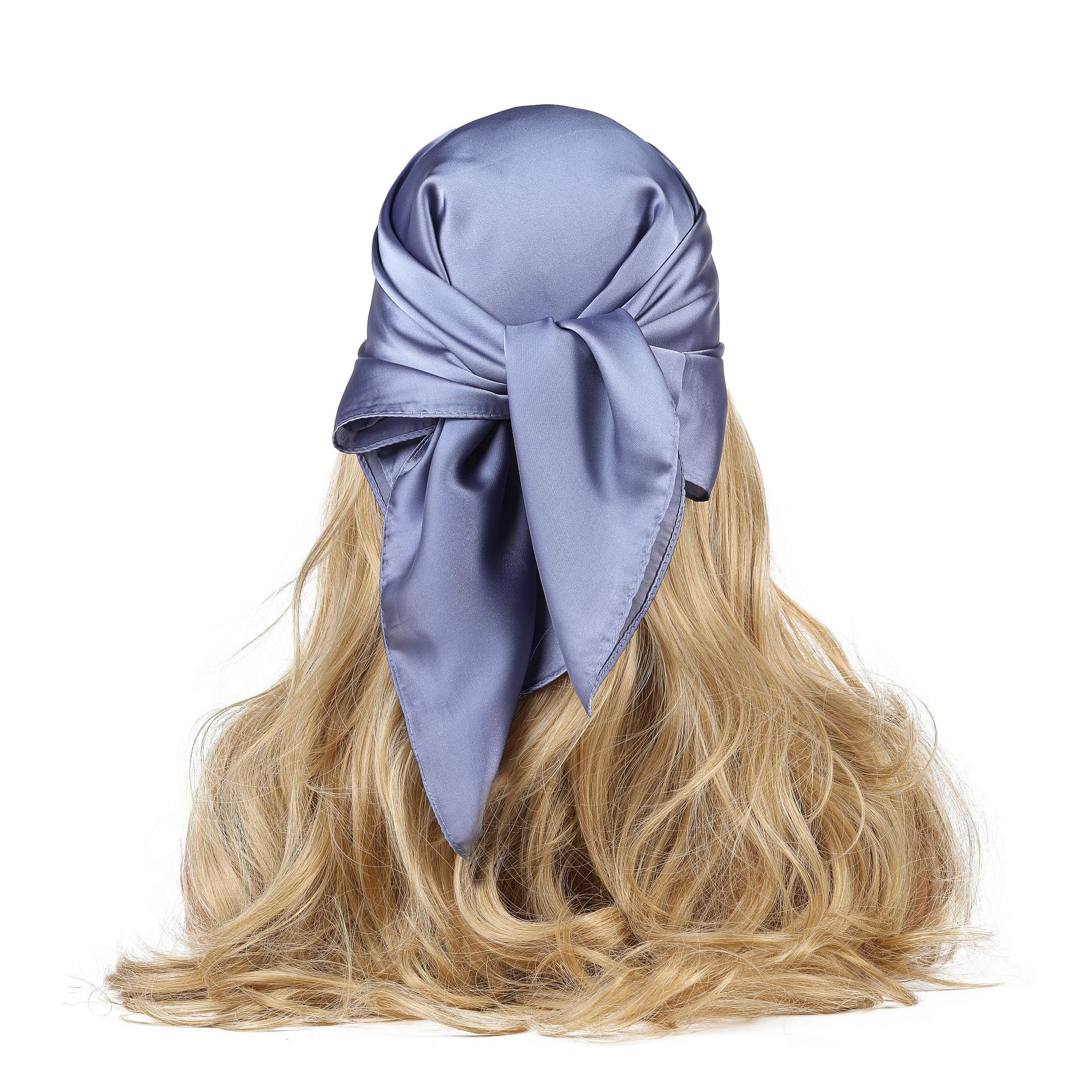 Nouveau foulard carré uni 70x70, polyvalent pour l'été, style hip-hop, danse urbaine, tendance, unisexe, pour la tête ou le cou