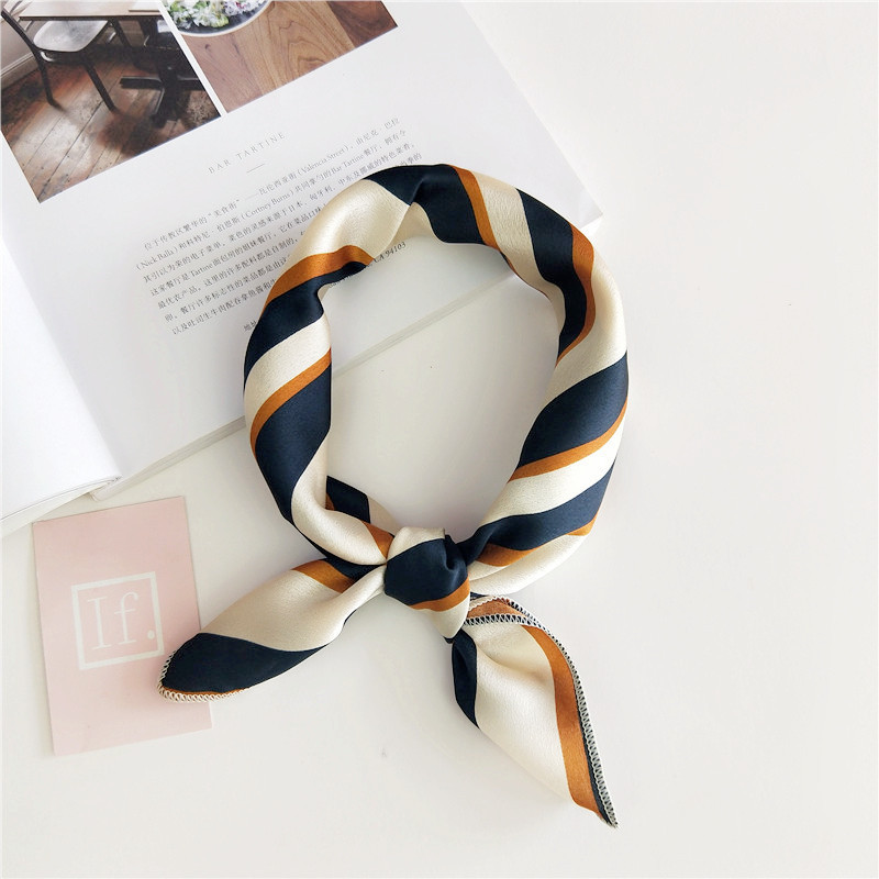 Foulard de cheveux cravate imprimé Animal rouge amour Satin 50 cm petit/carré/soie/cou/anneau/écharpe hiver foulard pour femmes foulard 2018