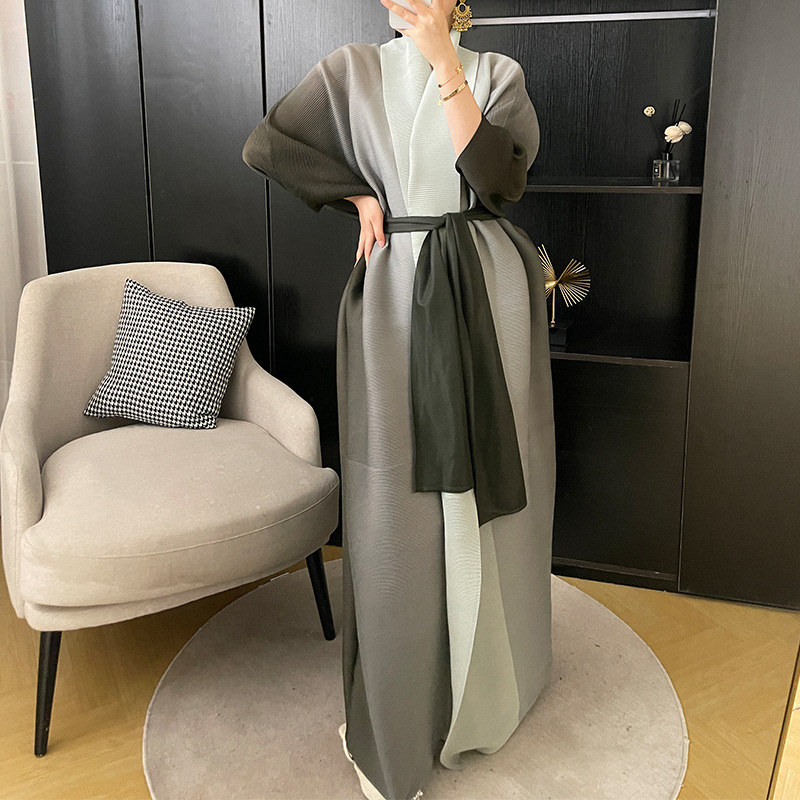 Manteau coupe-vent pour femmes, nouveau style, document nickel é, plus manches chauve-souris larges et larges, écharpe longue, automne 2024