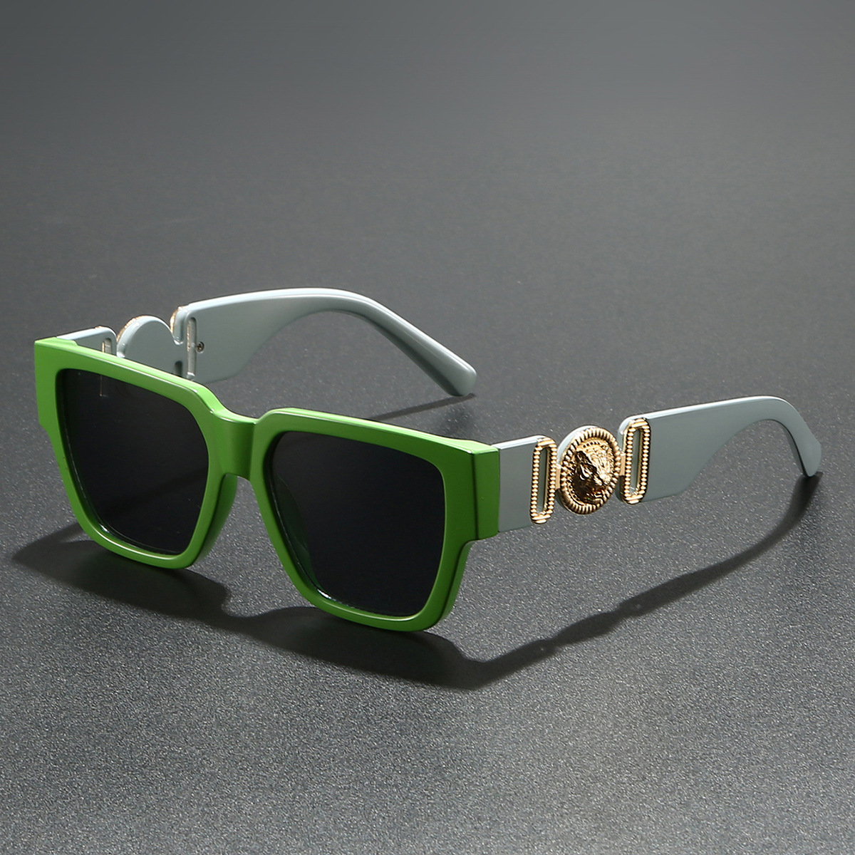 2025 lunettes De soleil De luxe femmes nuances carrées tête De léopard voyage décontracté couleur Patchwork lunettes De soleil Gafas De Sol