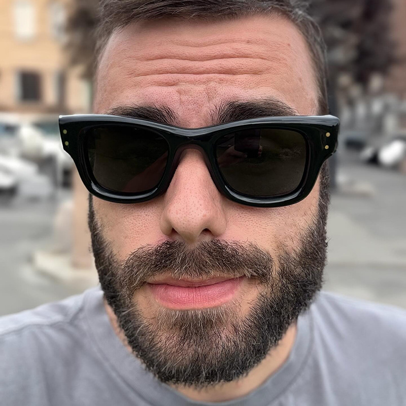 Lunettes de soleil tendance avec rivets pour femmes et hommes, style vintage, protection UV, pour la plage