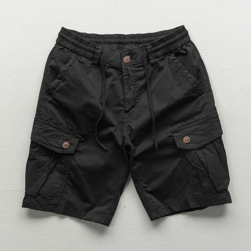 Short Cargo d'été en coton pour hommes, mode coréenne, pantalon court kaki, Harajuku, vêtements pour hommes, offre spéciale, pantalons de survêtement décontractés