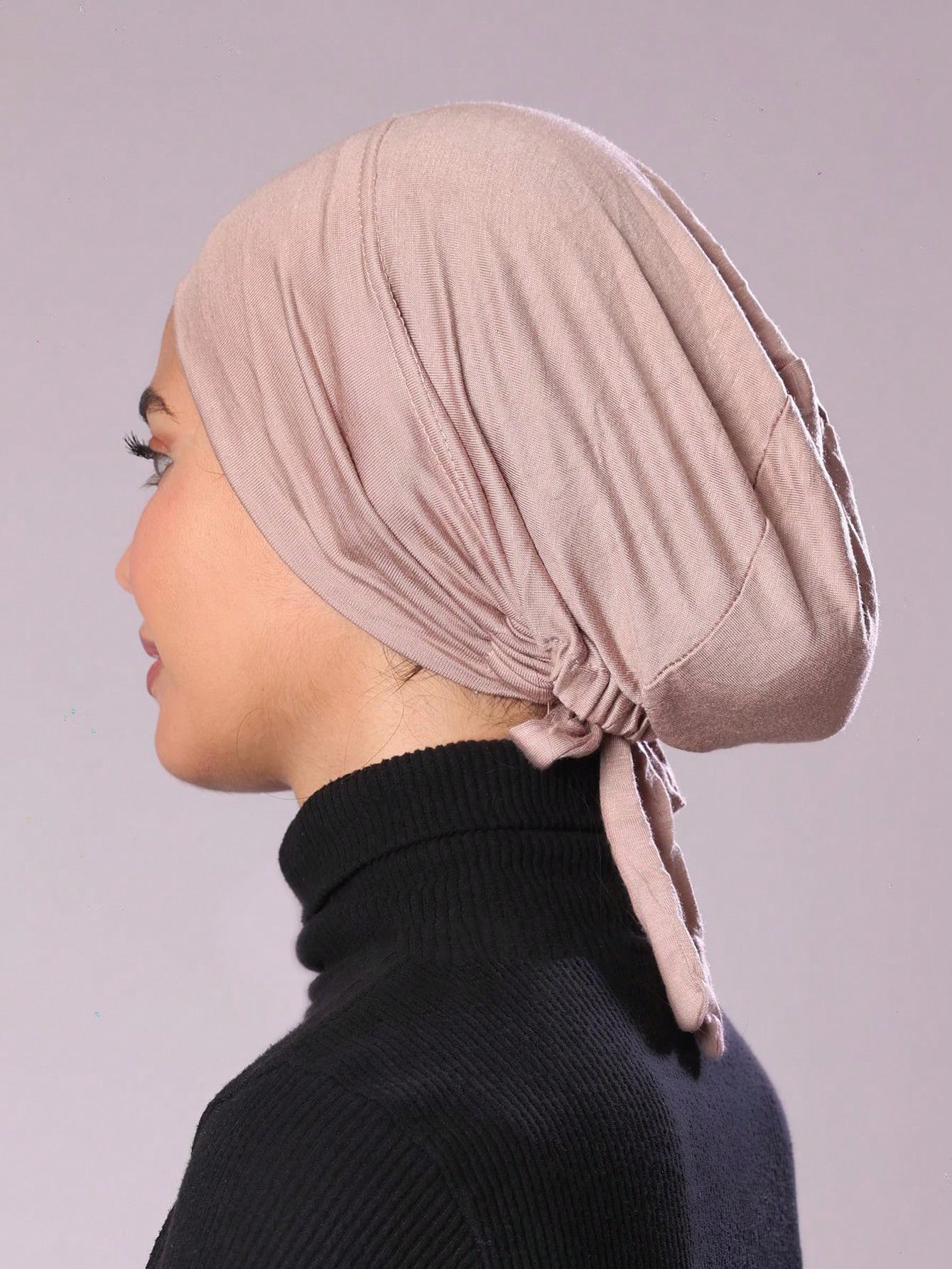 Bonnet sous-hijab ajustable en modal doux pour femmes musulmanes – Couvre-chef intérieur extensible et respirant, accessoire de prière